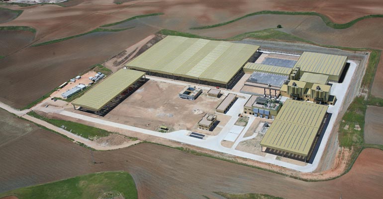 Acciona emplea biocombustible renvable en las instalaciones de secado térmico de Loeches
