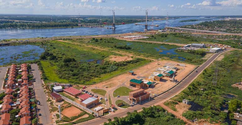 Vista de la EDAR Bella Vista en Asunción (Paraguay), construida por Acciona