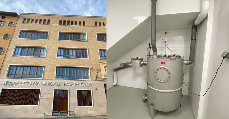 ACO optimiza el tratamiento de las aguas residuales en el Colegio Dominicas de Pamplona
