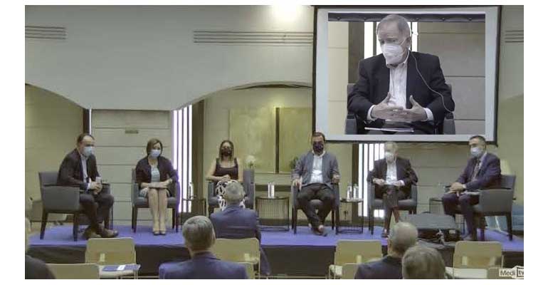 Fernando Morcillo, presidente de AEAS, en el participado en el III Foro del Agua de Castellón, organizado por el periódico Mediterráneo en colaboración con Facsa.