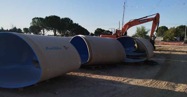 Amiblu Pipes Spain participa en la renovación de la EDAR de Fuente el Saz de Madrid