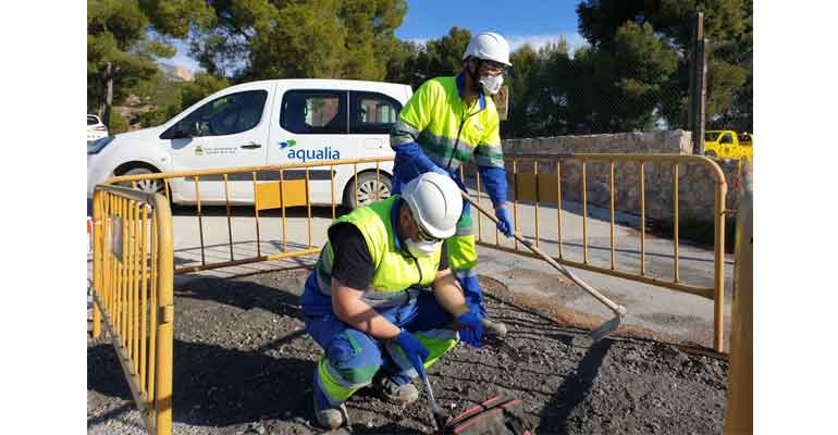 Trabajadores de Aqualia con certificación de competetencias profesionales