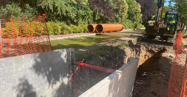 Canal de Isabel II inicia las obras de un nuevo colector que recogerá las aguas residuales de Ciudalcampo