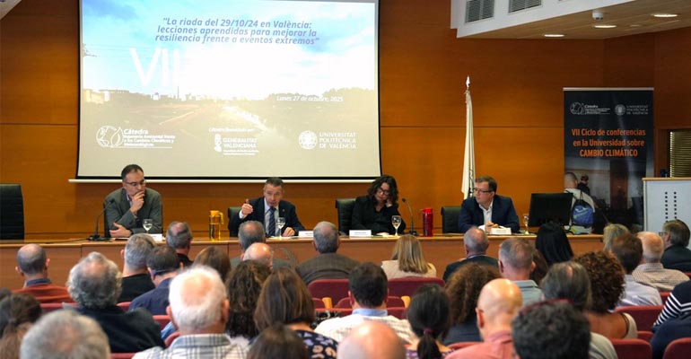 La Cátedra de Cambio Climático UPV-GVA destaca la necesidad de reforzar la resiliencia en cuencas mediterráneas ante eventos extremos