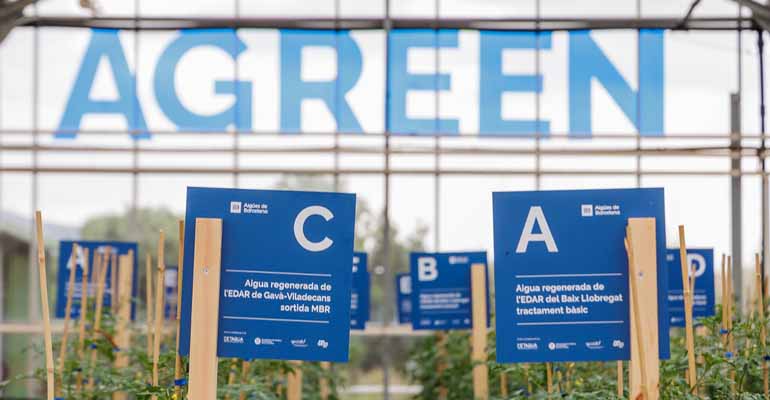 Agreen muestra el valor del agua regenerada para la agricultura