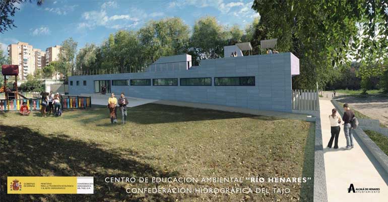 Futuro Centro de Intrepretación del Río Henares de la Confederación Hidrográfica del Tajo en terrenos de Alcalá de Henares