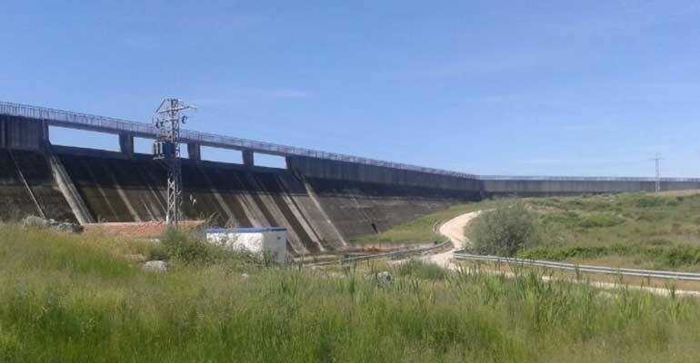 Presa Casar en Cáceres, de la Confederación Hidrográfica del Tajo