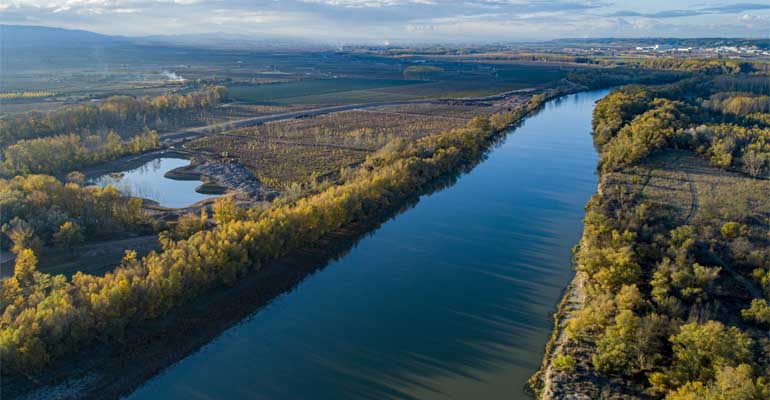 Vista del río Ebro