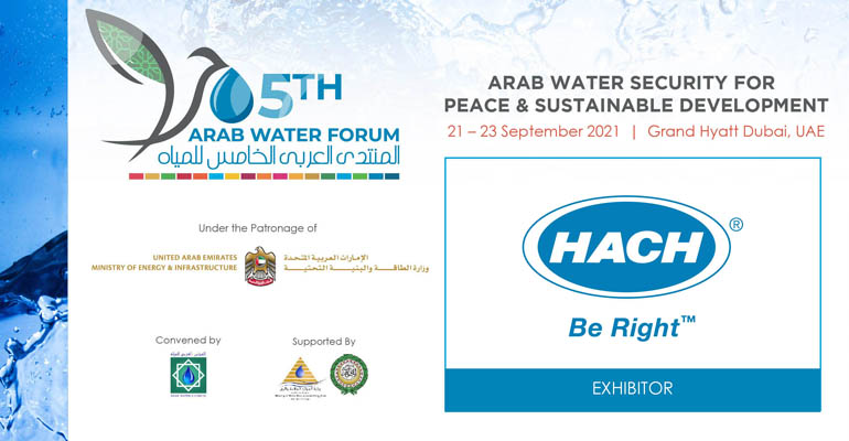 Participación de Hach en el Arab Water Forum, a celebrar en Dubai entre los días 21-23 de septiembre
