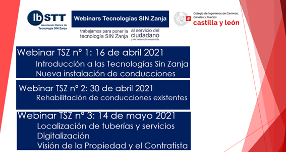 Cartel webinar IBSTT tecnologías sin zanja