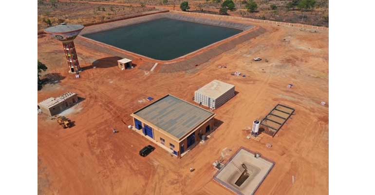 Obras de la planta potabilizadora y demás servicios pra el abastecimiento de agua de Incatema en Senegal