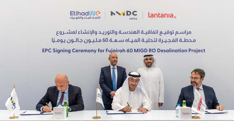 Lantania y NMDC desarrollarán la planta desaladora de Fujairah en Emiratos Árabes Unidos