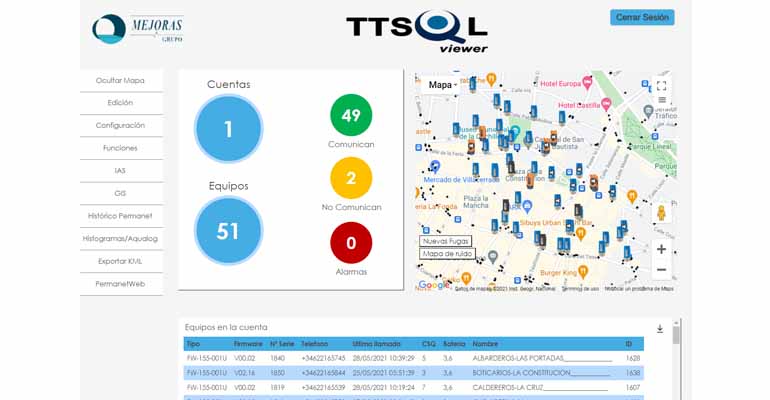 Servidor de datos web de Mejoras Energéticas