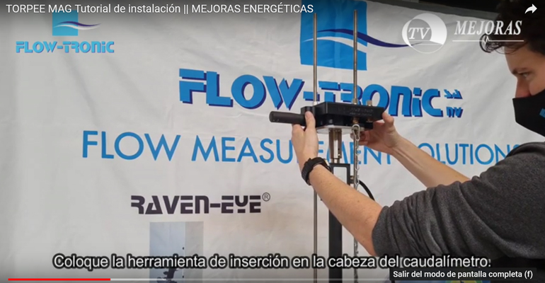 Imagen del tutorial de instalación de Mejoras Energéticas de un caudalímetro electromagnético