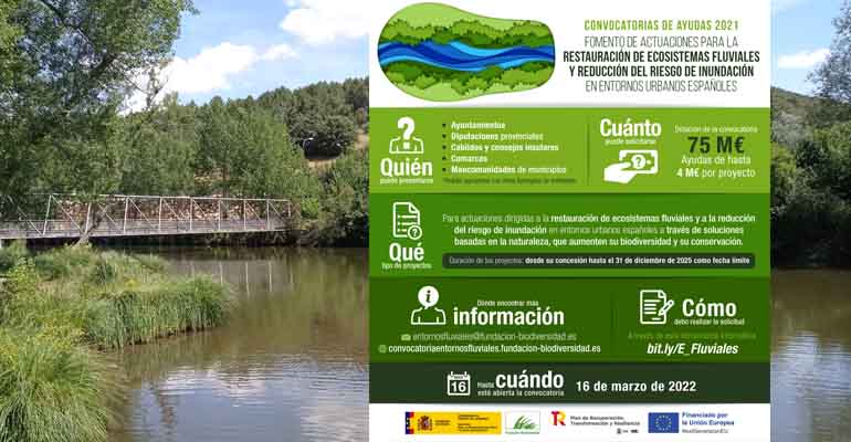 Ayudas del Miteco para restauración de ecosistemas fluviales