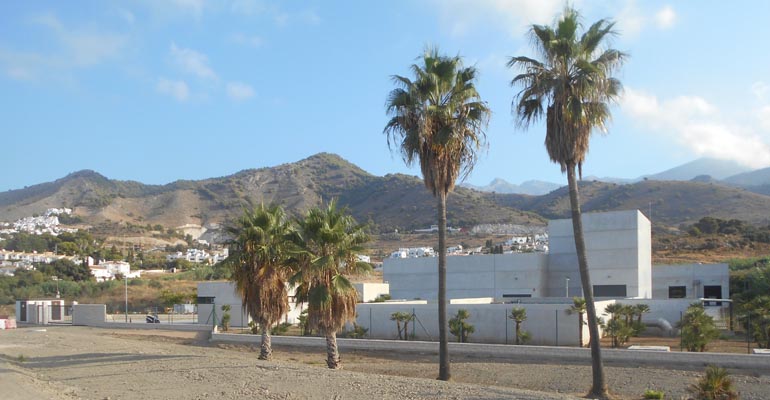 Vista de la EDAR de Nerja, en Málaga.