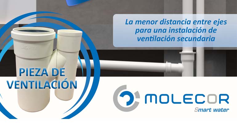 Molecor: Nueva pieza de ventilación para un sistema de evacuación insonorizado