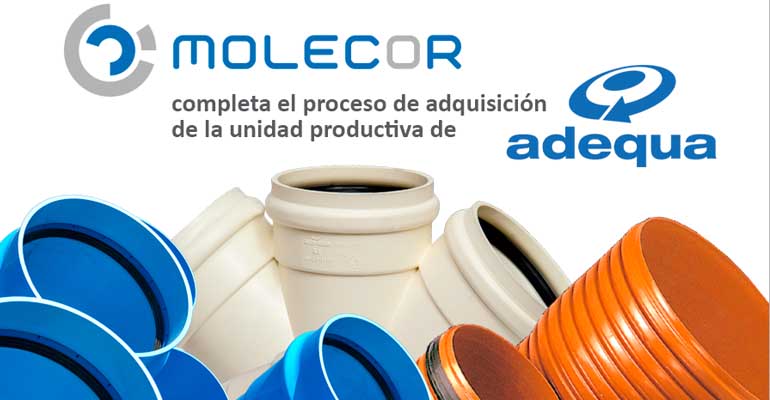 Molecor adquiere Adequa, afianzádose en el sector de las tuberías de agua