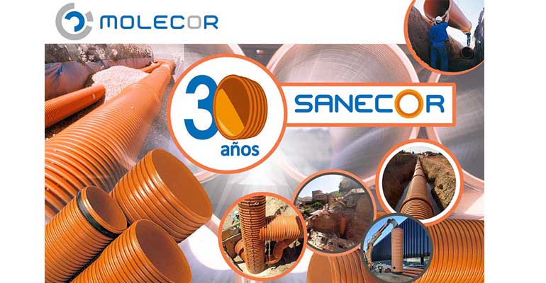 Tubería Sanecor de Molecor para redes de saneamiento