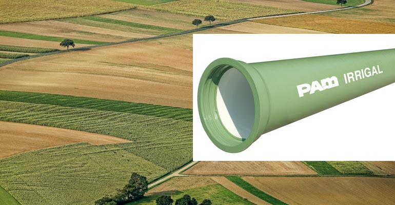 Saint-Gobain PAM: Nuevas tuberías DN 500-600 clase de presión C25 para riego