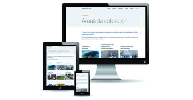 Nueva web de Primus Line, espeialista en renovación sin zanja de tuberías de presión