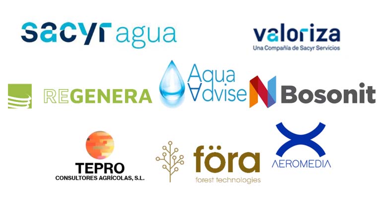 Empresas del consorcio del proyecto SOS AGUA XXI, liderado por Sacyr Agua