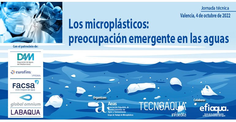 Descubre el programa técnico de la jornada de Tecnoaqua sobre los microplásticos en las aguas