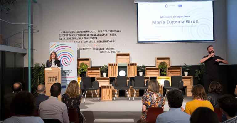 Momento del Acto de la Firma de la Carta de la Biodiversidad, con presencia de Veolia Water Technologies