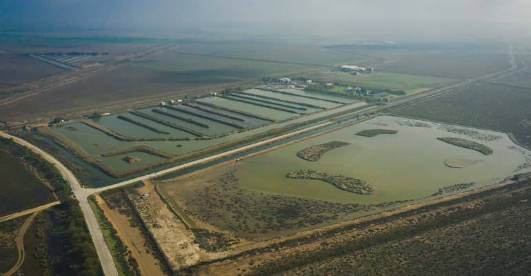 Vista aérea del estuario del Guadalquivir